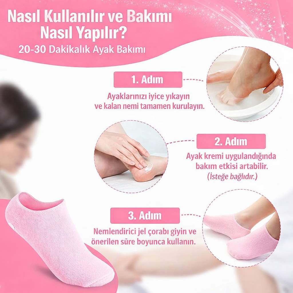 Jel Ayak Bakım Çorabı