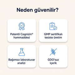 Patentli hammadde, GMP tesis ve bağımsız analiz güven rozetleri